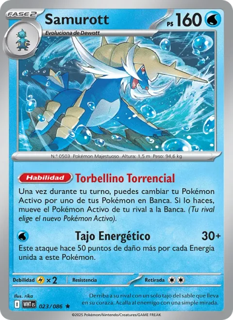Samurott [Torrential Whirlpool | Energized Slash]