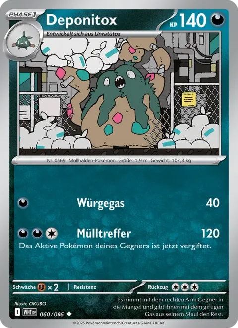 Garbodor [Suffocating Gas | Gunk Shot]