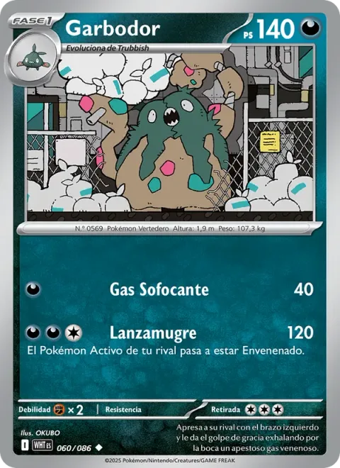 Garbodor [Suffocating Gas | Gunk Shot]
