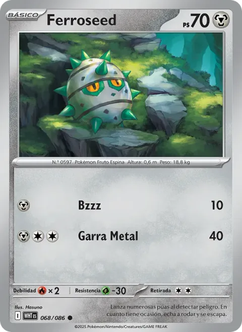 Ferroseed [Zzzt | Metal Claw]