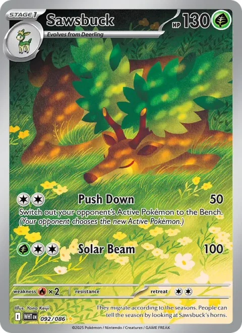 Sawsbuck [Push Down | Solar Beam]