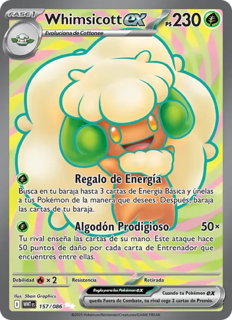 Whimsicott ex [Energy Gift | Wondrous Cotton]