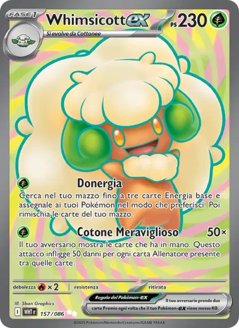Whimsicott ex [Energy Gift | Wondrous Cotton]