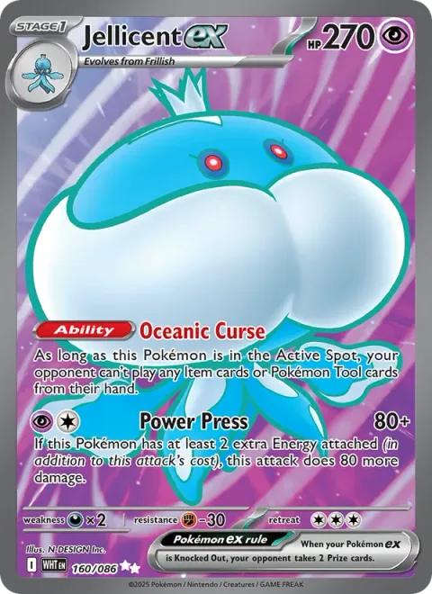 Jellicent ex [Oceanic Curse | Power Press]