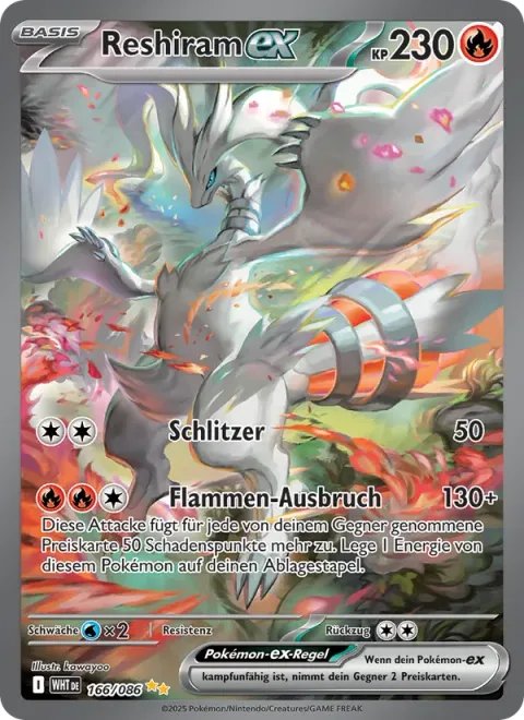 Reshiram ex [Slash | Blazing Burst]