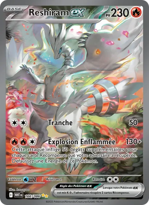 Reshiram ex [Slash | Blazing Burst]