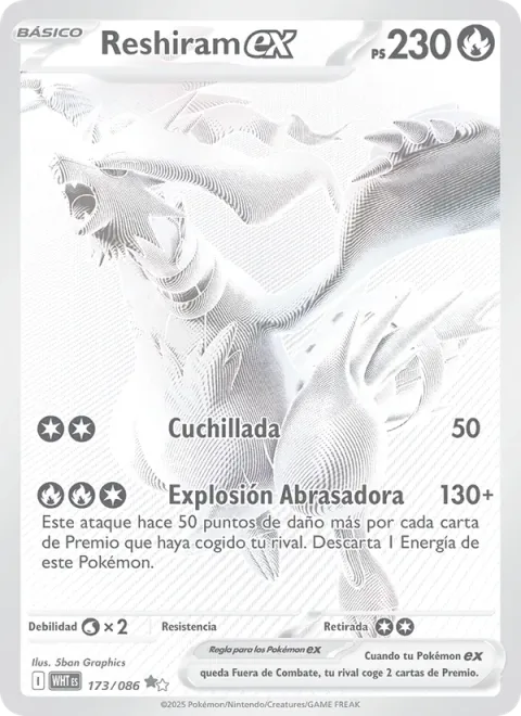 Reshiram ex [Slash | Blazing Burst]