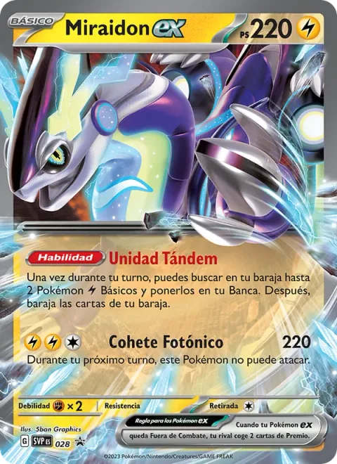 Miraidon ex [Tandem Unit | Photon Blaster]