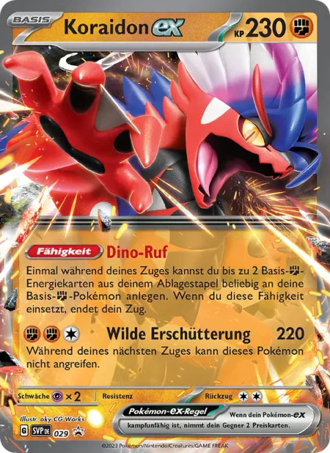 Koraidon ex [Dino Cry | Wild Impact]