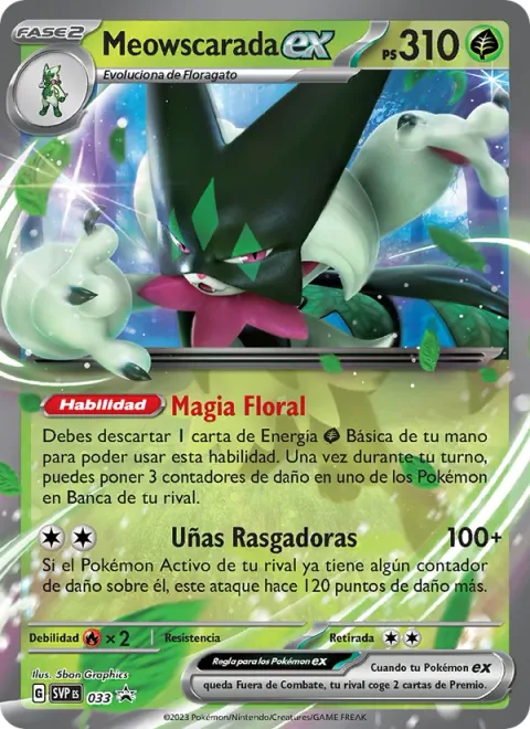 Meowscarada ex [Bouquet Magic | Scratching Nails]