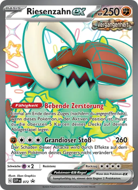 Great Tusk ex [Quaking Demolition | Great Bash]