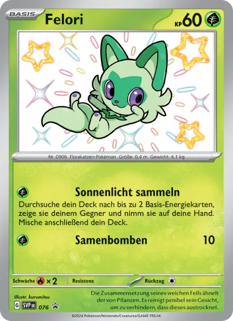 Sprigatito [Gather Sunlight | Seed Bomb]