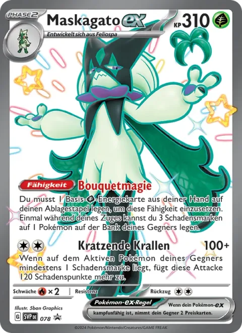 Meowscarada ex [Bouquet Magic | Scratching Nails]