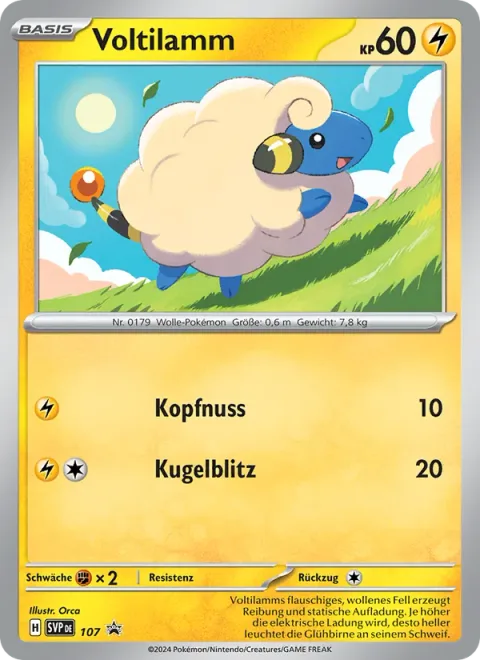 Mareep [Headbutt | Lightning Ball]