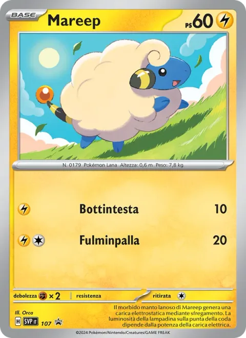Mareep [Headbutt | Lightning Ball]
