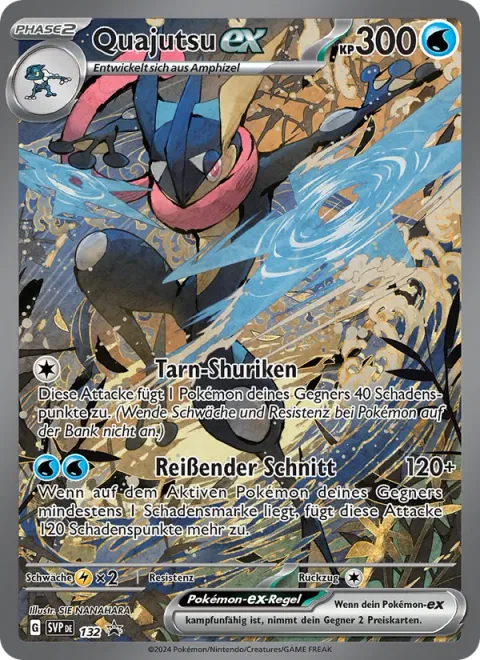 Greninja ex [Stealthy Shuriken | Torrential Slash]