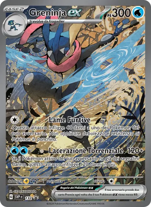 Greninja ex [Stealthy Shuriken | Torrential Slash]