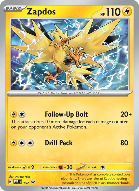 Zapdos [Follow-Up Bolt | Drill Peck]
