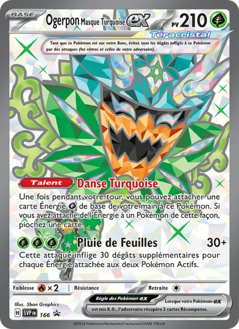 Teal Mask Ogerpon ex [Teal Dance | Myriad Leaf Shower]
