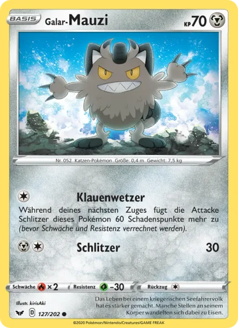Galarian Meowth [Hone Claws | Slash]