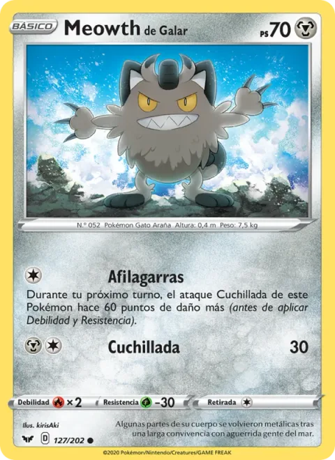 Galarian Meowth [Hone Claws | Slash]