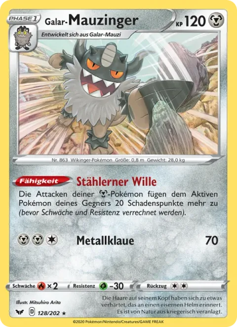 Galarian Perrserker [Steely Spirit | Metal Claw]