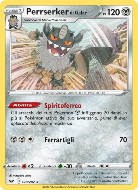 Galarian Perrserker [Steely Spirit | Metal Claw]