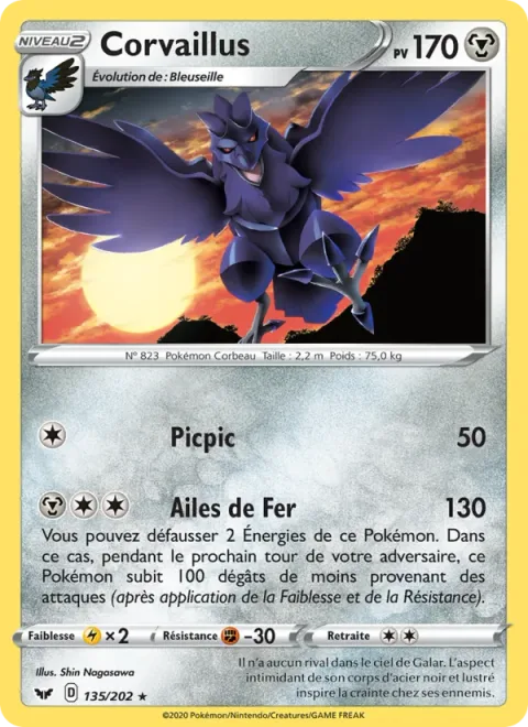 Corviknight [Peck | Iron Wings]