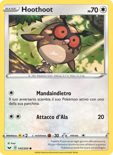 Hoothoot [Send Back | Wing Attack]