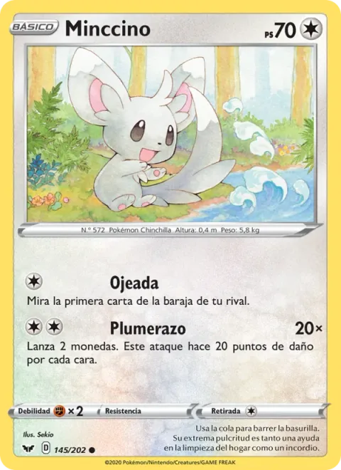 Minccino [Glance | Tail Slap]