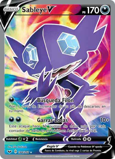 Sableye V [Lode Search | Crazy Claws]