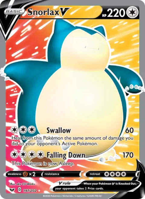 Snorlax V [Swallow | Falling Down]