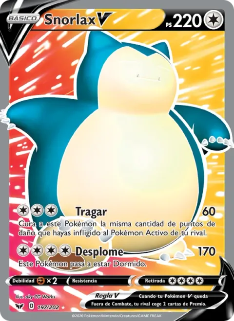 Snorlax V [Swallow | Falling Down]