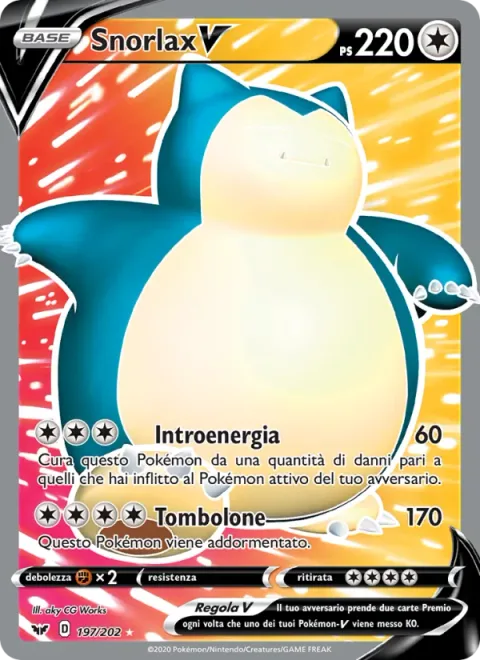 Snorlax V [Swallow | Falling Down]