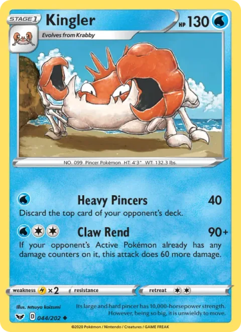 Kingler [Heavy Pincers | Claw Rend]