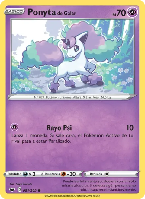 Galarian Ponyta [Psy Bolt]