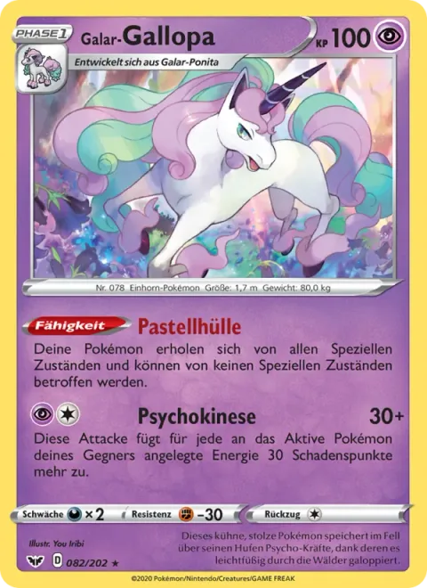 Galarian Rapidash [Pastel Veil | Psychic]