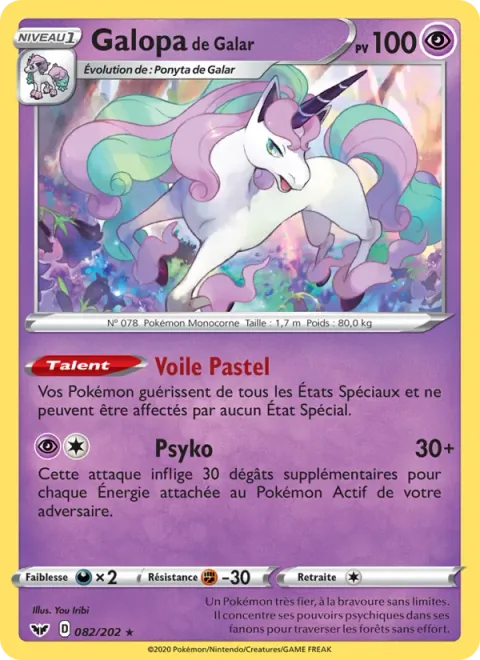Galarian Rapidash [Pastel Veil | Psychic]