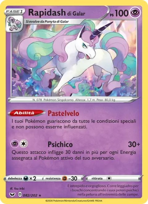Galarian Rapidash [Pastel Veil | Psychic]