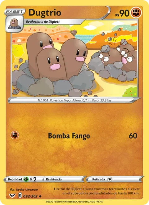 Dugtrio [Mud Bomb]