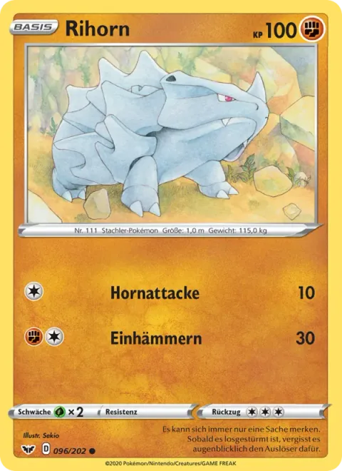 Rhyhorn [Horn Attack | Hammer In]