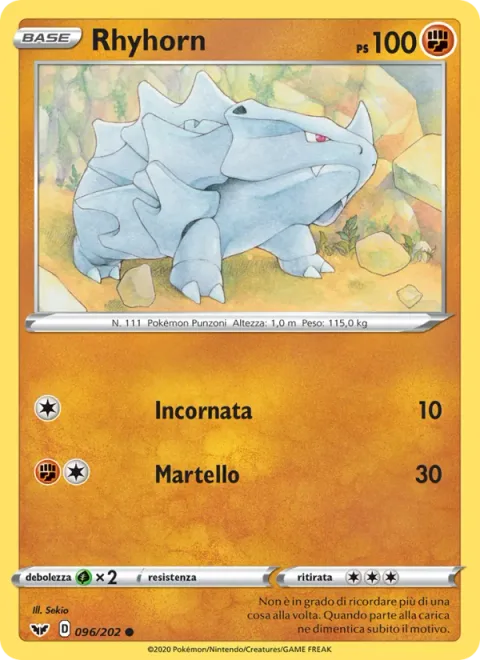 Rhyhorn [Horn Attack | Hammer In]