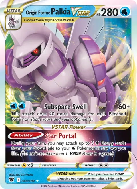 Origin Forme Palkia VSTAR [Subspace Swell | Star Portal]
