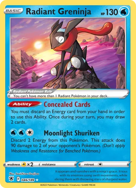 Radiant Greninja [Concealed Cards | Moonlight Shuriken]