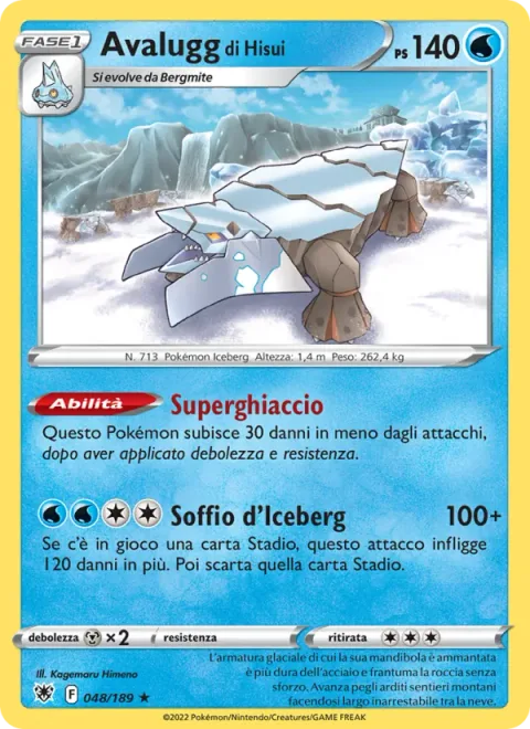 Hisuian Avalugg [Massive Ice | Mountain Gale]