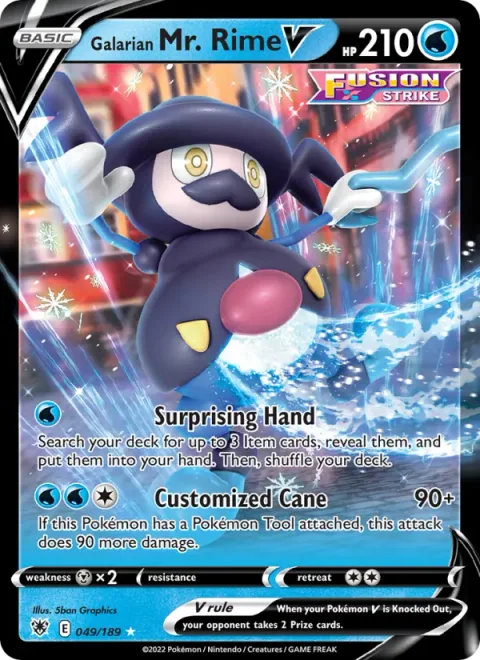 Galarian Mr. Rime V [Surprising Hand | Customized Cane]