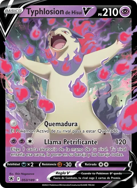 Hisuian Typhlosion V [Singe | Petrifying Flame]