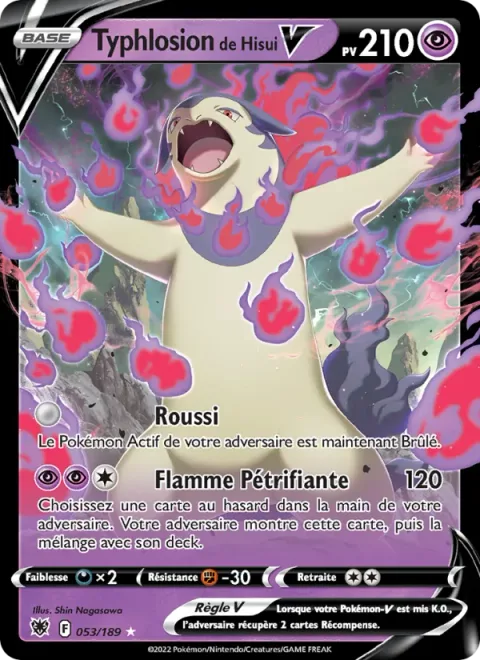 Hisuian Typhlosion V [Singe | Petrifying Flame]