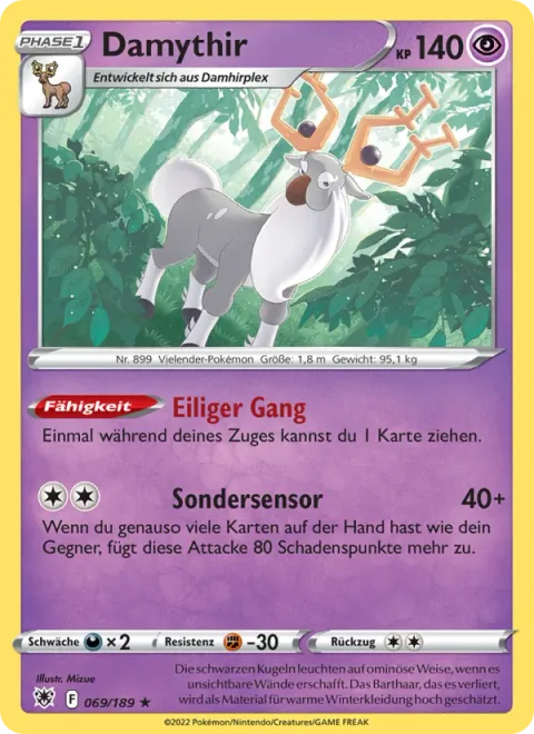 Wyrdeer [Hurried Gait | Extrasensory]