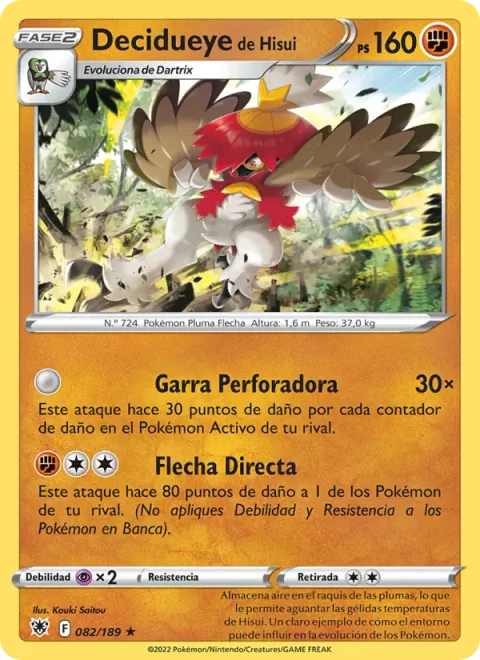 Hisuian Decidueye [Piercing Claw | Direct Arrow]